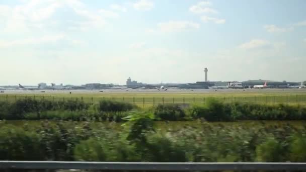 Flygplatsen i New York — Stockvideo
