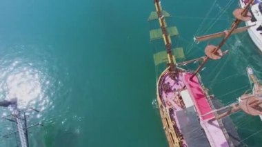 Kalemizi Alanya deniz Port üzerinde Turistik gemiler