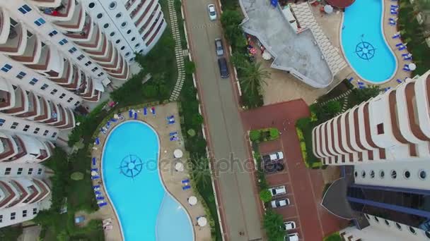 Mi Residencia Marina hotel con piscinas — Vídeo de stock