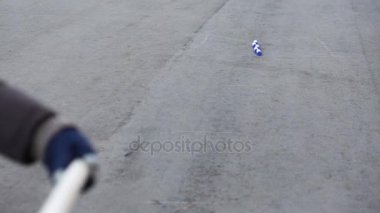 İlk denemede oyun gorodki kaldırım ile bölme krank mili figürü.