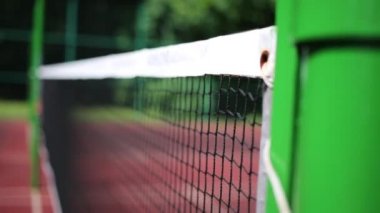 Badminton açık spor Mahkemesi, yakından görmek için net