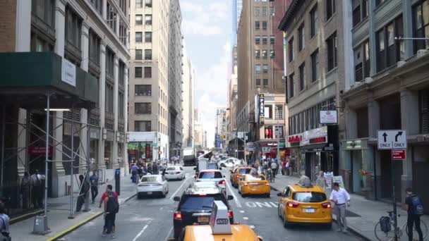 New York Usa September 2014 Traffic New York City 30Th — Stock Video