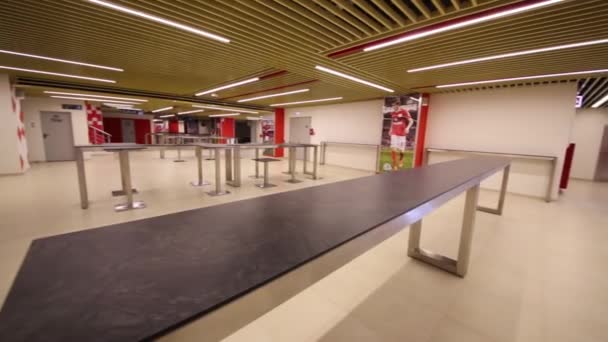 Moskwa Grudzień 2014 Kafeteria Stadion Spartak Nowy Stadion Jest Uwzględniony — Wideo stockowe