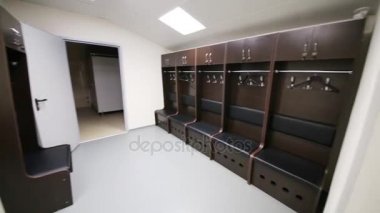 Moskova - 25 Aralık 2014: Spartak stadyumu spor hakim boş oda. Stadyum kapasitesi - 45 000 insanlar. Stadyum 2010-2014 yılında inşa edilmiş