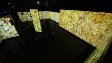 Moskova - 12 Şubat 2015: güzel Show'da Multimedya sergi büyük modernistlerden Artplay Tasarım Merkezi