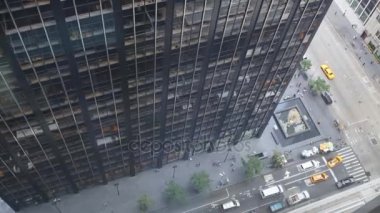 Gündüz araçların trafik road, görünümü penceresinden yukarıdaki.