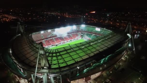 Moskova Ekim 2015 Begin Lokomotif Spor Arenada Sonbahar Akşam Futbol — Stok video