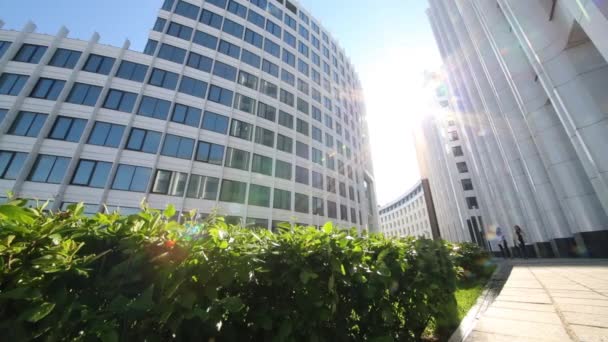 Moscow May 2015 Sun Going Women Business Center Aquamarine Complex — Stock Video