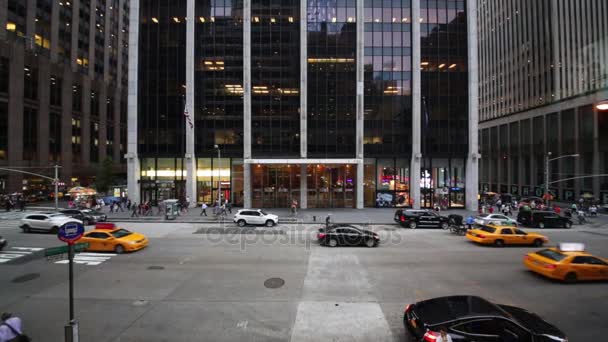 Nyc Amerika Birleşik Devletleri Ağustos 2014 Arabalar Rating Avenue Highrise — Stok video