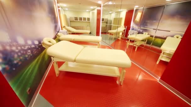 Moscou Dec 2014 Salle Pour Massage Des Joueurs Football Dans — Video