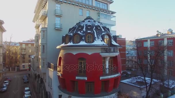 Mosca Nov 2015 House Egg Mashkova Nella Giornata Invernale Vista — Video Stock