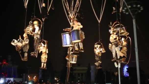 Москва Россия Ноября 2014 Года Начало Музыкального Представления Французского Театра — стоковое видео