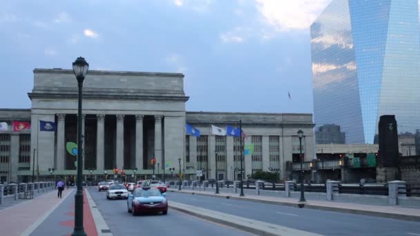 Philadelphia Usa Settembre 2014 Edificio Della 30Th Street Station Moderno — Video Stock