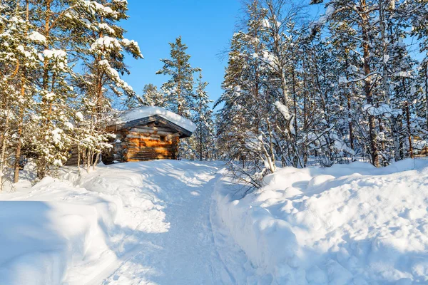 Paisaje de invierno en Finlandia — Foto de Stock