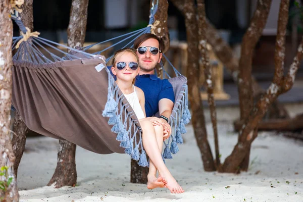 Père et fille en vacances — Photo