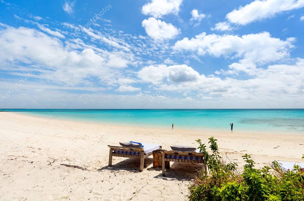 Idyllic beach in Africa