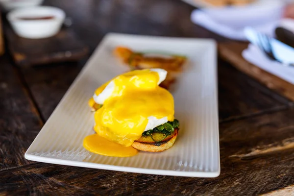 Delicious breakfast close up — Stock Photo, Image