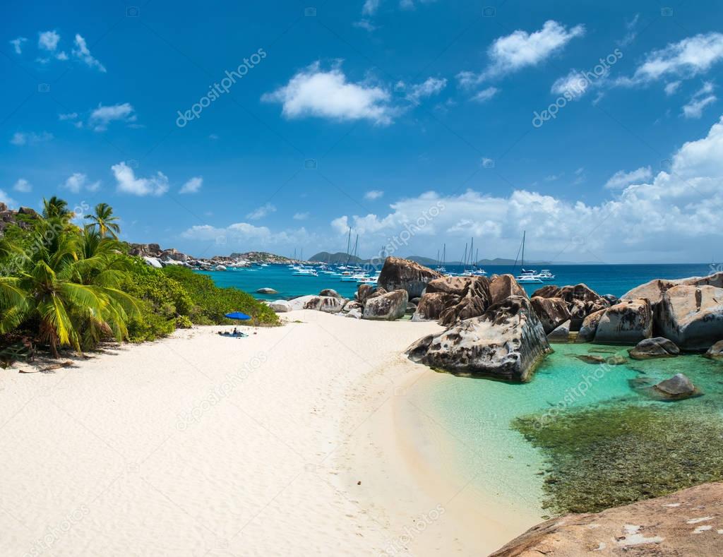 Stunning beach at Caribbean