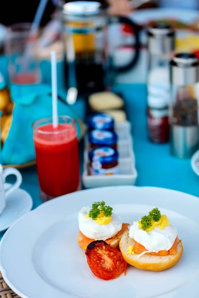 맛 있는 아침 식사 계란 — 스톡 사진