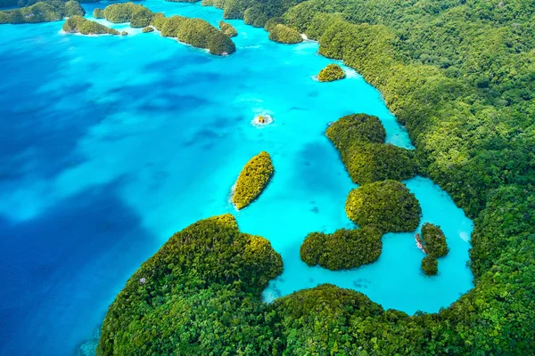Палау острова сверху — стоковое фото