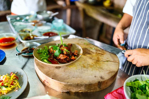 Καμποτζιανό μάθημα μαγειρικής — Φωτογραφία Αρχείου