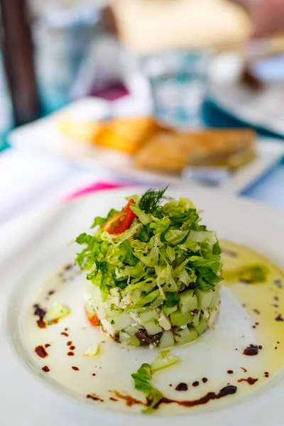 Deliziosa insalata greca — Foto Stock