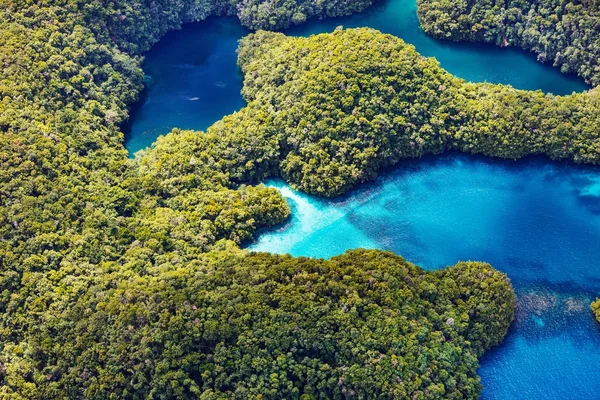 Palau islands från ovan — Stockfoto