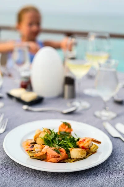Heerlijke seafood lunch — Stockfoto