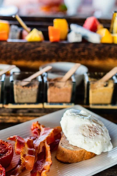 Café da manhã com ovos — Fotografia de Stock