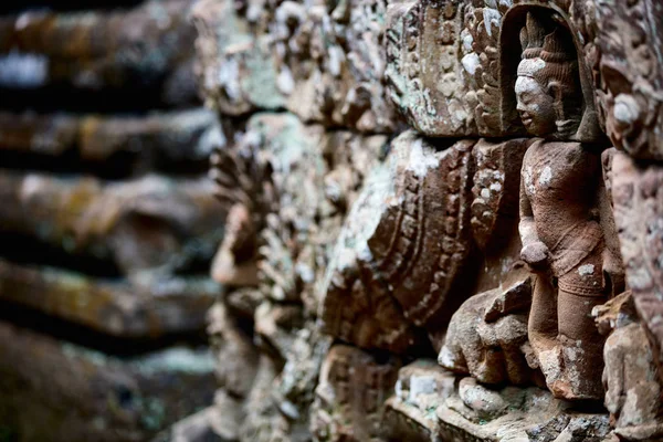 Sten carvings i Angkor — Stockfoto