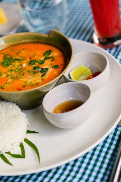 Asian Tom Yum soup — Stock Photo, Image