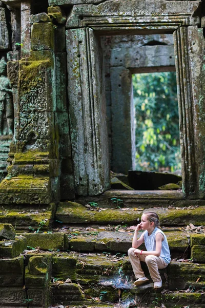 Templo de wat angkor — Fotografia de Stock