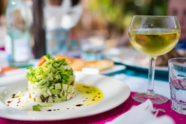 Ízletes görög saláta — Stock Fotó