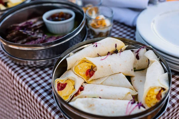 Luxury safari picnic bush breakfast