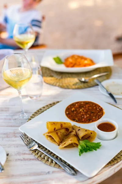 Delicious african starter at lunch — Stock Photo, Image