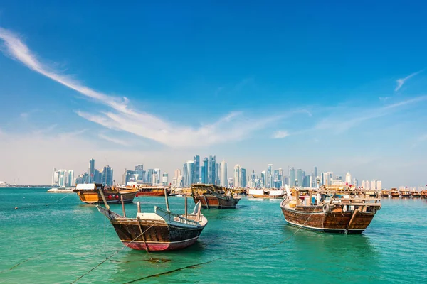 Frente al mar en Doha Qatar — Foto de Stock