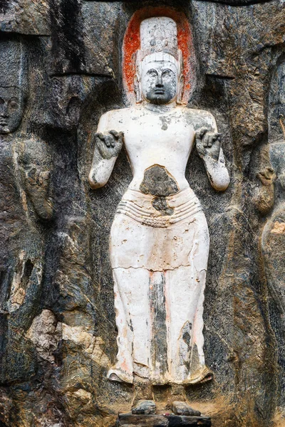Buduruwagala Ναός Καλά Διατηρημένα Γλυπτά Στον Τοίχο Στο Wellawaya Σρι — Φωτογραφία Αρχείου