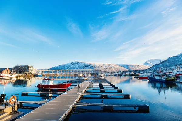 Krásné Město Tromso Norsku — Stock fotografie