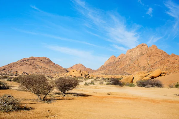 Spitzkoppe Bölgesinin Güzel Manzarası Damaraland Namibya Taş Kemerler Eşsiz Kaya — Stok fotoğraf