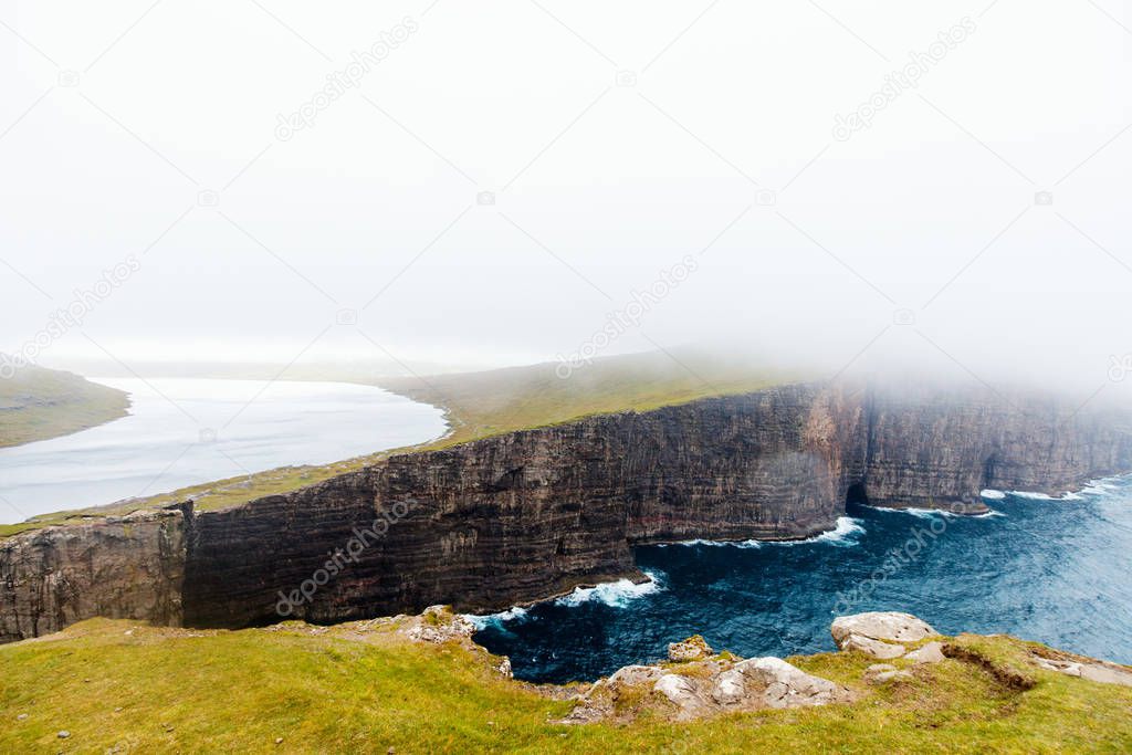 Breathtaking scenery of Faroe islands