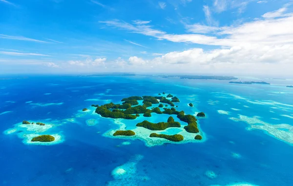 Hermosa Vista Islas Palau Desde Arriba —  Fotos de Stock