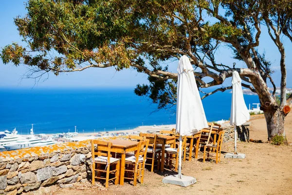 Autêntico Restaurante Beira Mar Bela Ilha Grécia — Fotografia de Stock