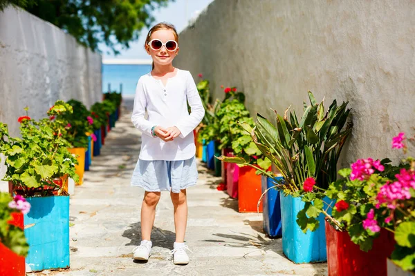 Petite Fille Plein Air Jour Été — Photo