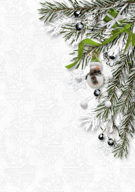 Kopya alanı şablonuyla Noel