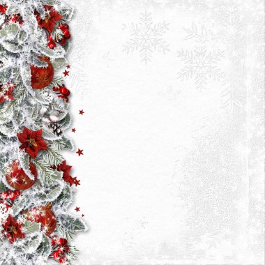 Noel köknar ağacı kenarlık