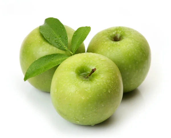 Zelená jablka pro dietní výživu — Stock fotografie