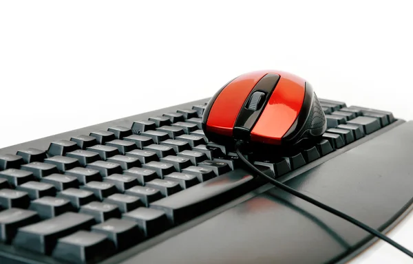 计算机鼠标和键盘 — 图库照片