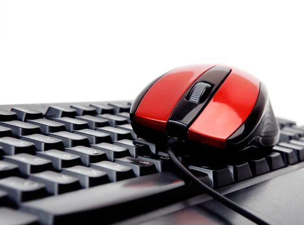 Computer mouse and keyboard — Stock Photo, Image