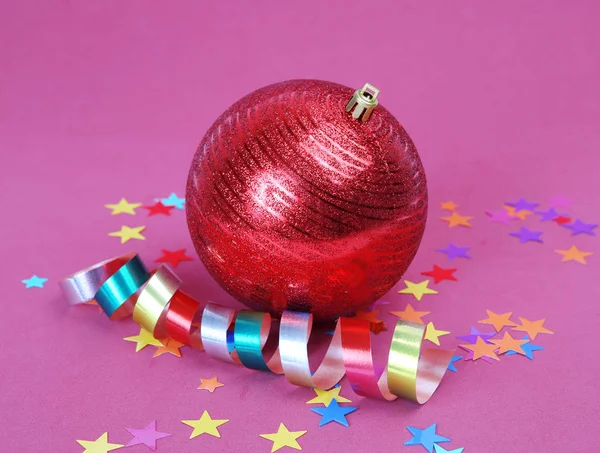 Christmas Decorations Purple — Stock Photo, Image