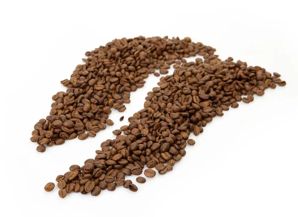 Зерна жареного кофе — стоковое фото